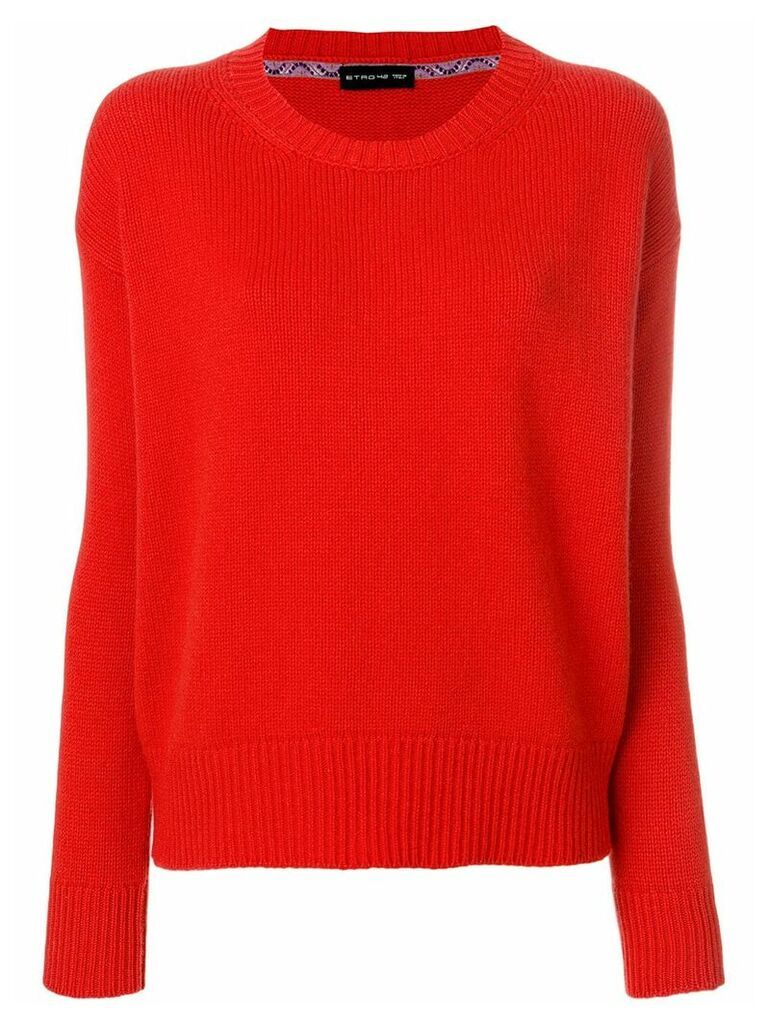Etro ribbed detail jumper - Red