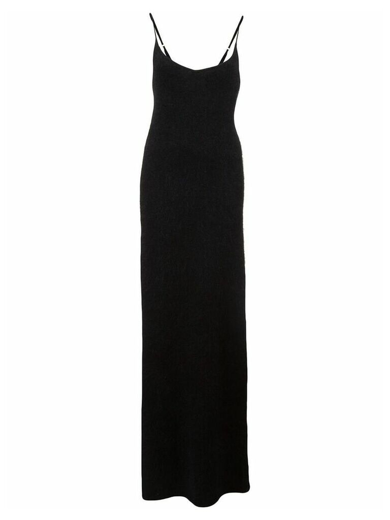 RtA plunge neck gown - Black