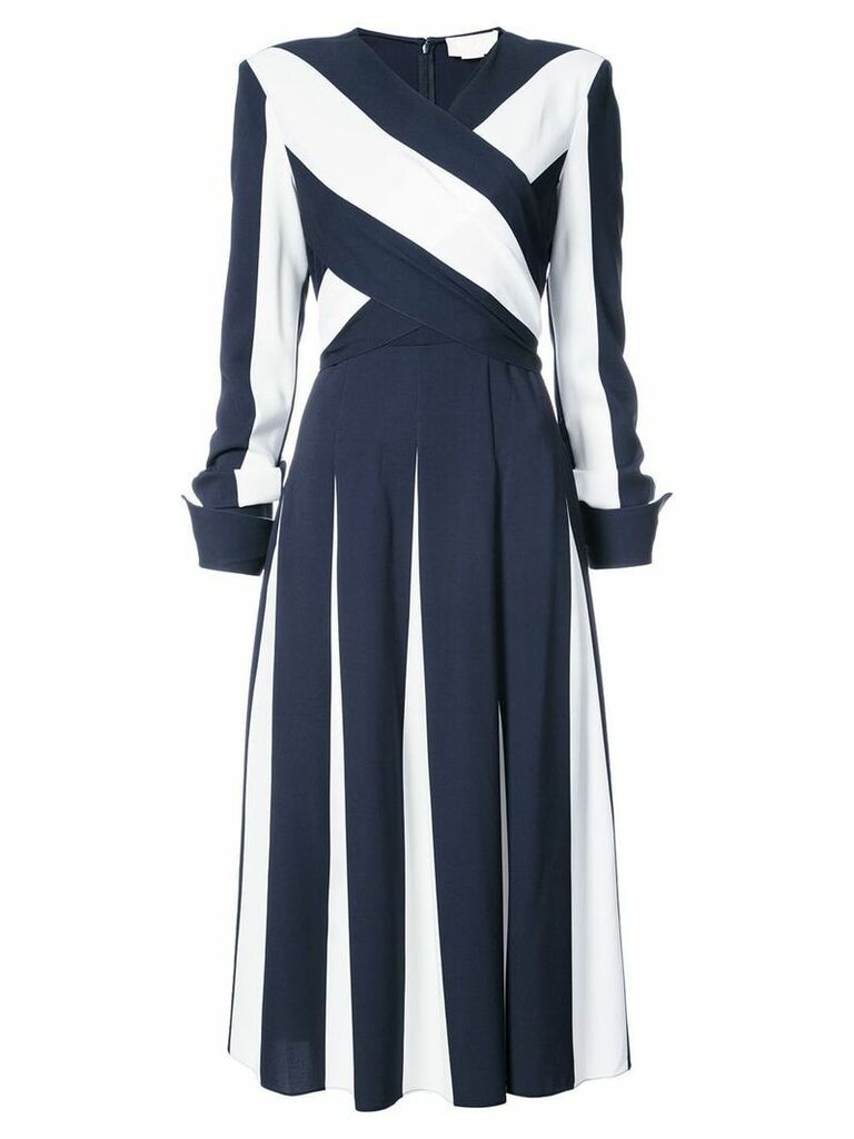 Monse pleated crossover dress - Blue