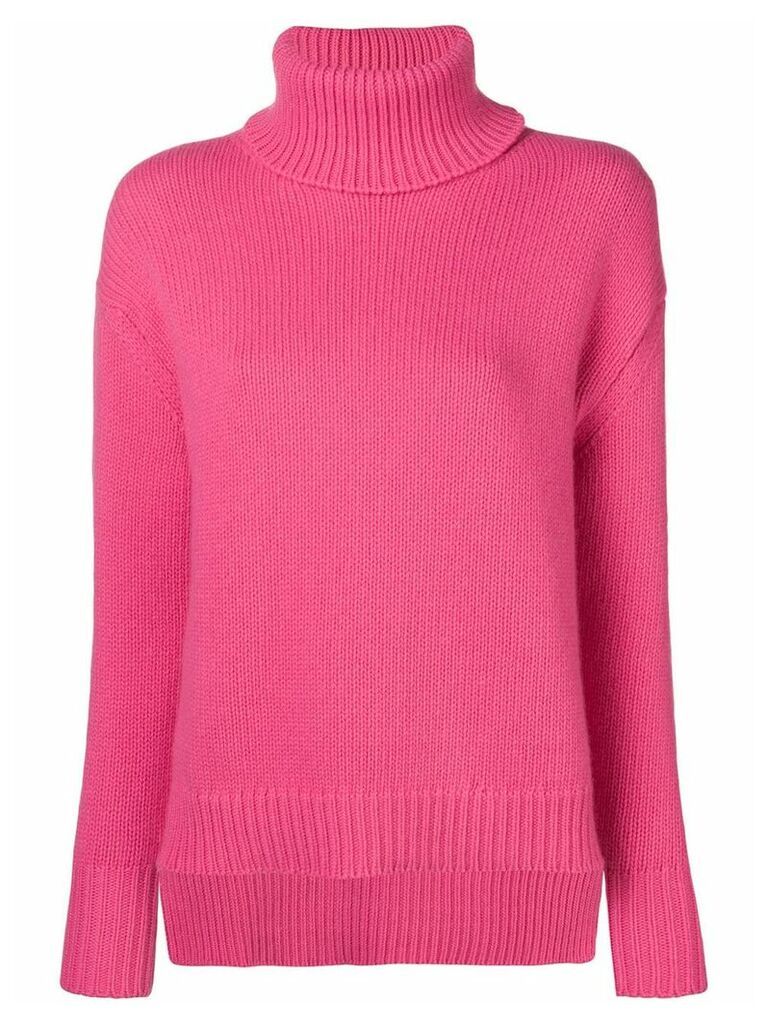 Golden Goose turtle-neck ribbed sweater - Pink