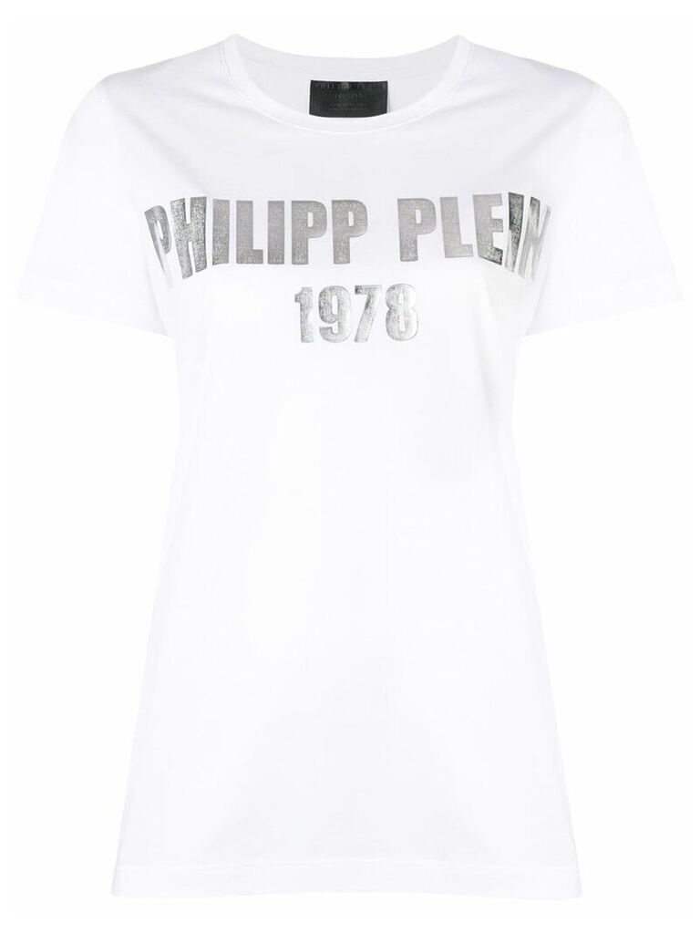 Philipp Plein logo print T-shirt - White