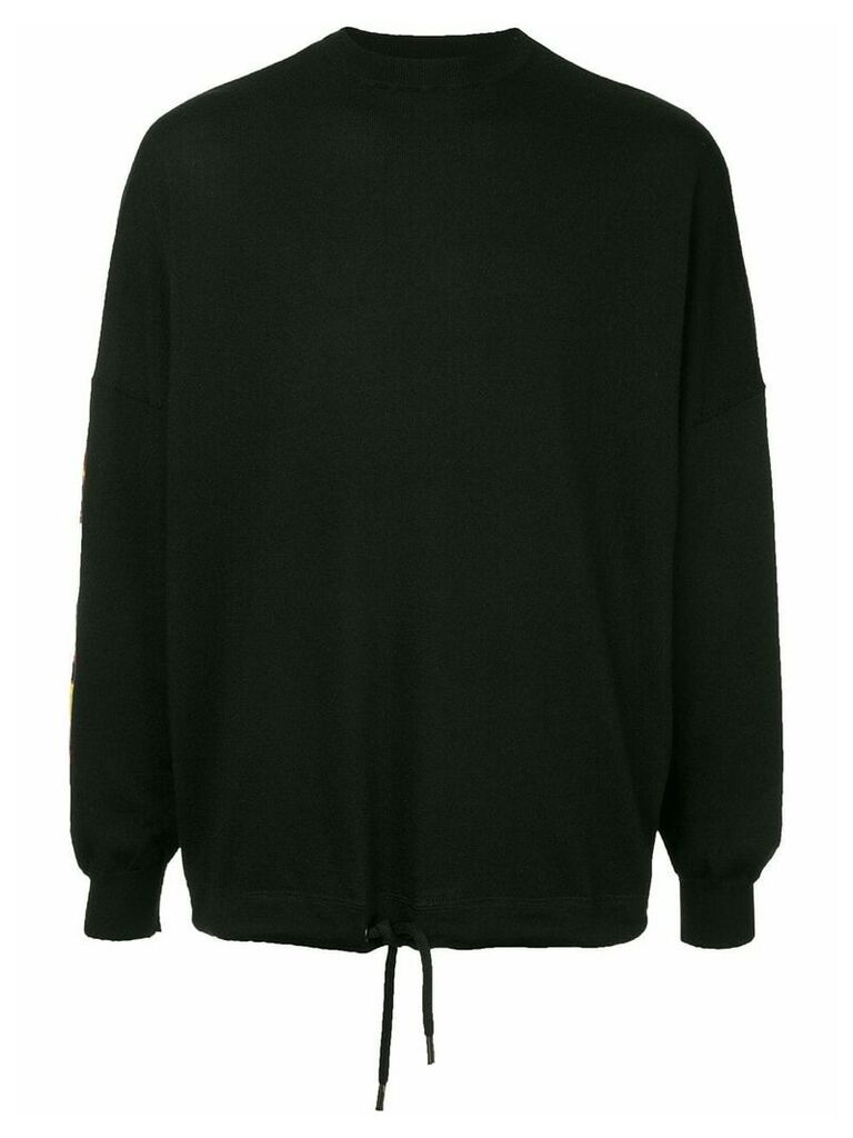 Palm Angels palms and flames jumper - Black