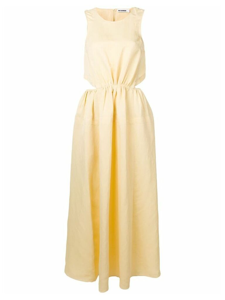 Jil Sander cut-out maxi dress - Yellow