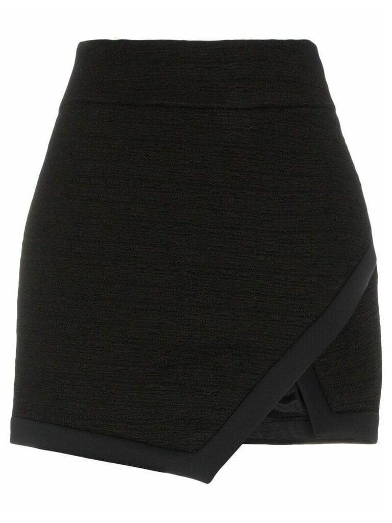 Alexandre Vauthier wrap front miniskirt - Black