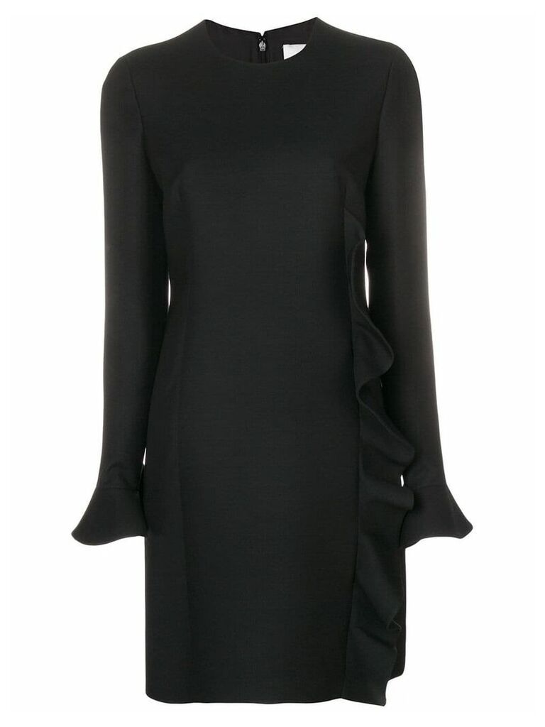 Valentino ruffle trimmed dress - Black