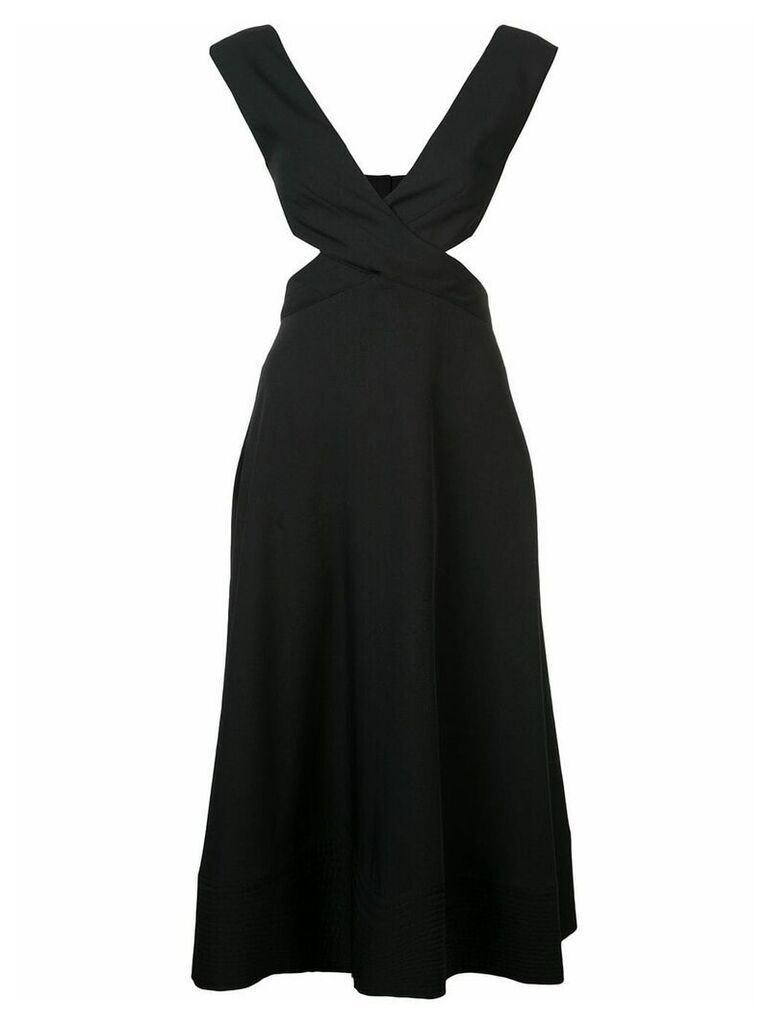 Proenza Schouler Crêpe Crossover Dress - Black