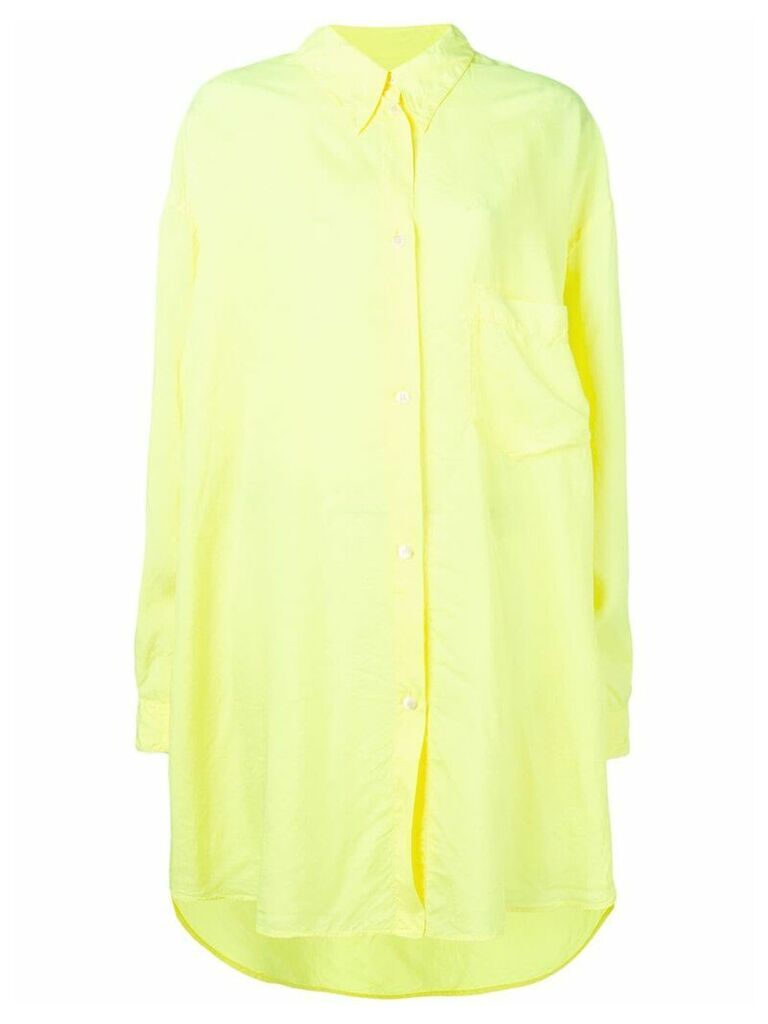 Mm6 Maison Margiela longline shirt jacket - Yellow