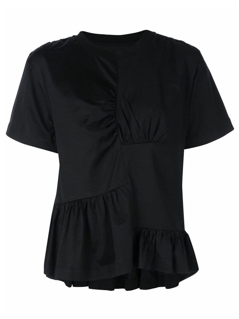 Marques'Almeida ruched front T-shirt - Black