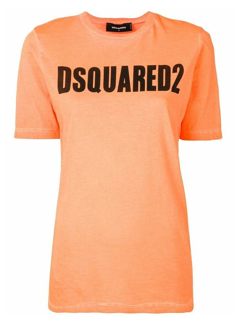 Dsquared2 logo print T-shirt - Orange