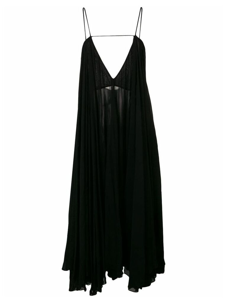 Jacquemus loose ruffle dress - Black