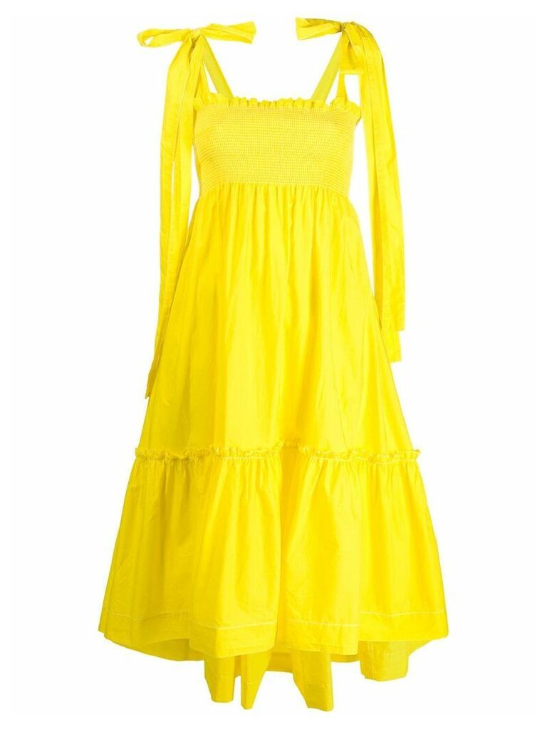 P.A.R.O.S.H. smock sun dress - Yellow