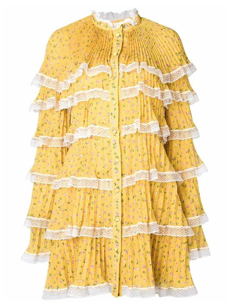 Philosophy Di Lorenzo Serafini layered short dress - Yellow