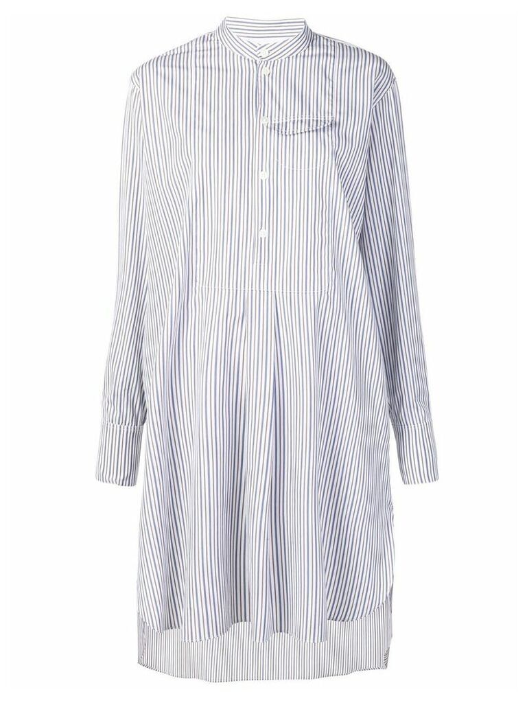 Marni striped shirt dress - White