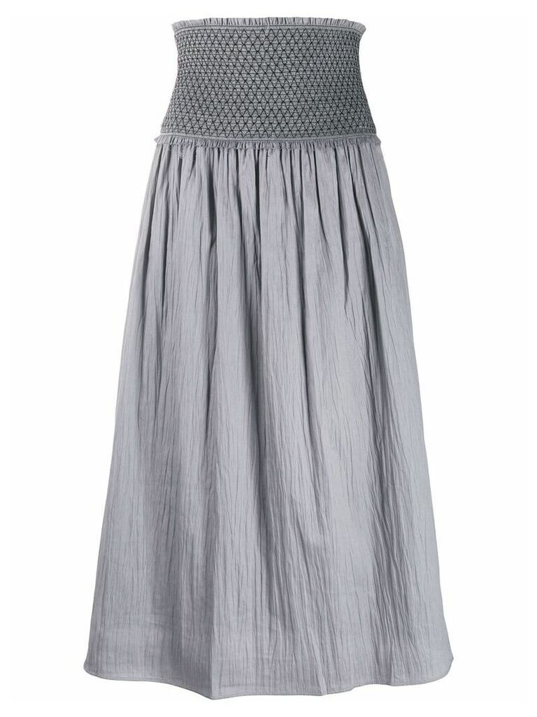 Totême Safara ruched waist skirt - Grey