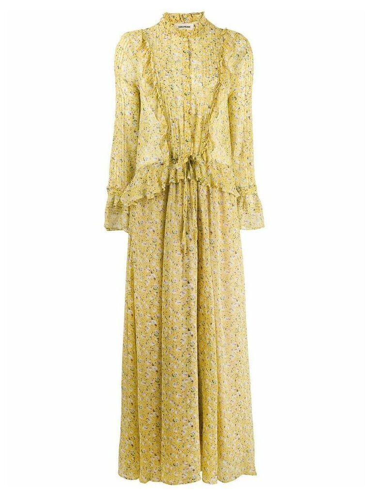 Zadig & Voltaire Roma Anemone floral dress - Yellow