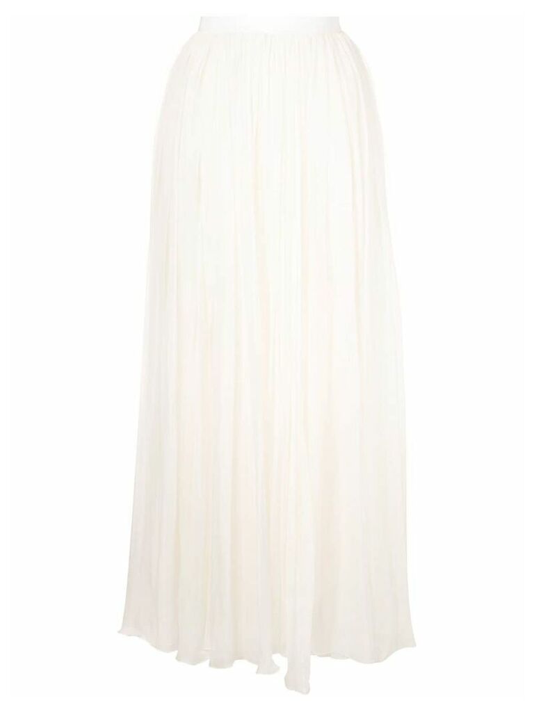 Giambattista Valli long ruffle skirt - White