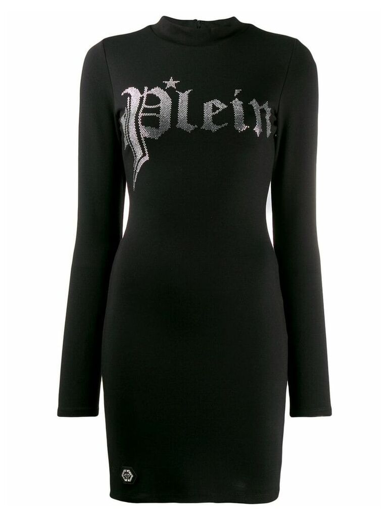 Philipp Plein gothic Plein jersey dress - Black