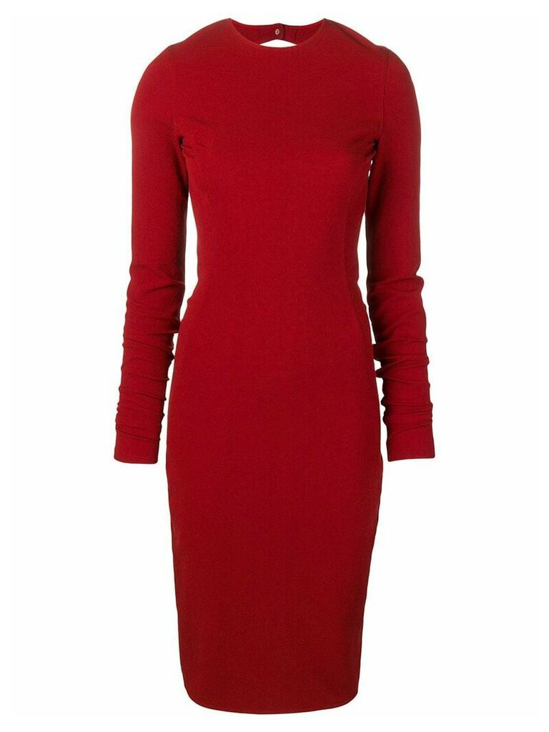Rick Owens fitted midi dress - Red