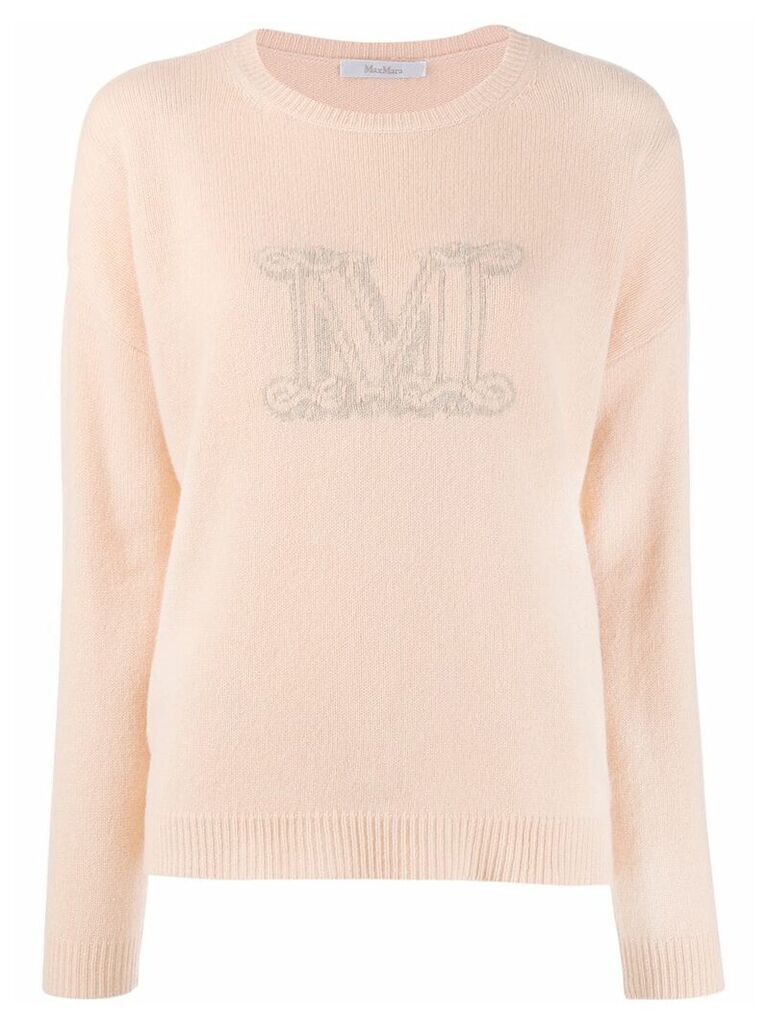 Max Mara monogram print sweater - Neutrals