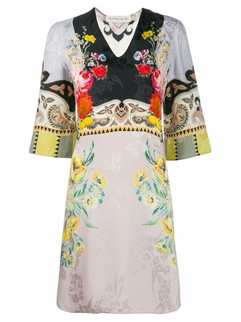 Etro floral print dress - PINK
