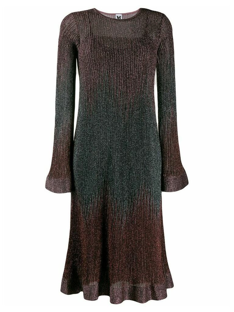 M Missoni metallic knitted dress - PINK
