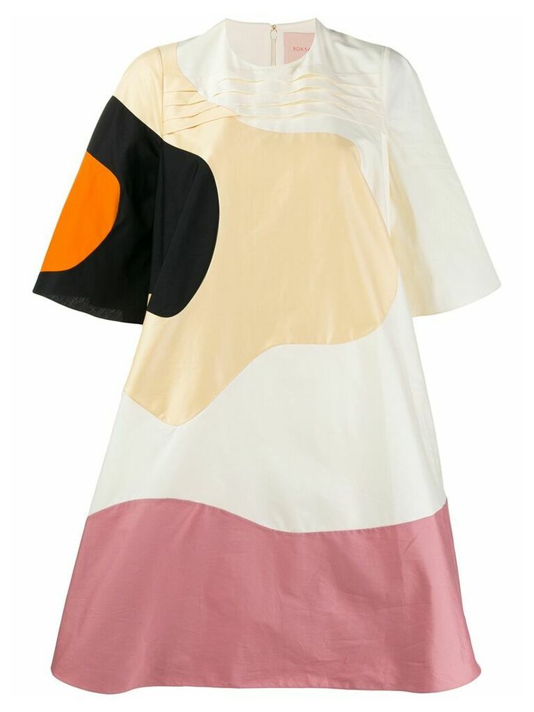 Roksanda abstract print dress - NEUTRALS