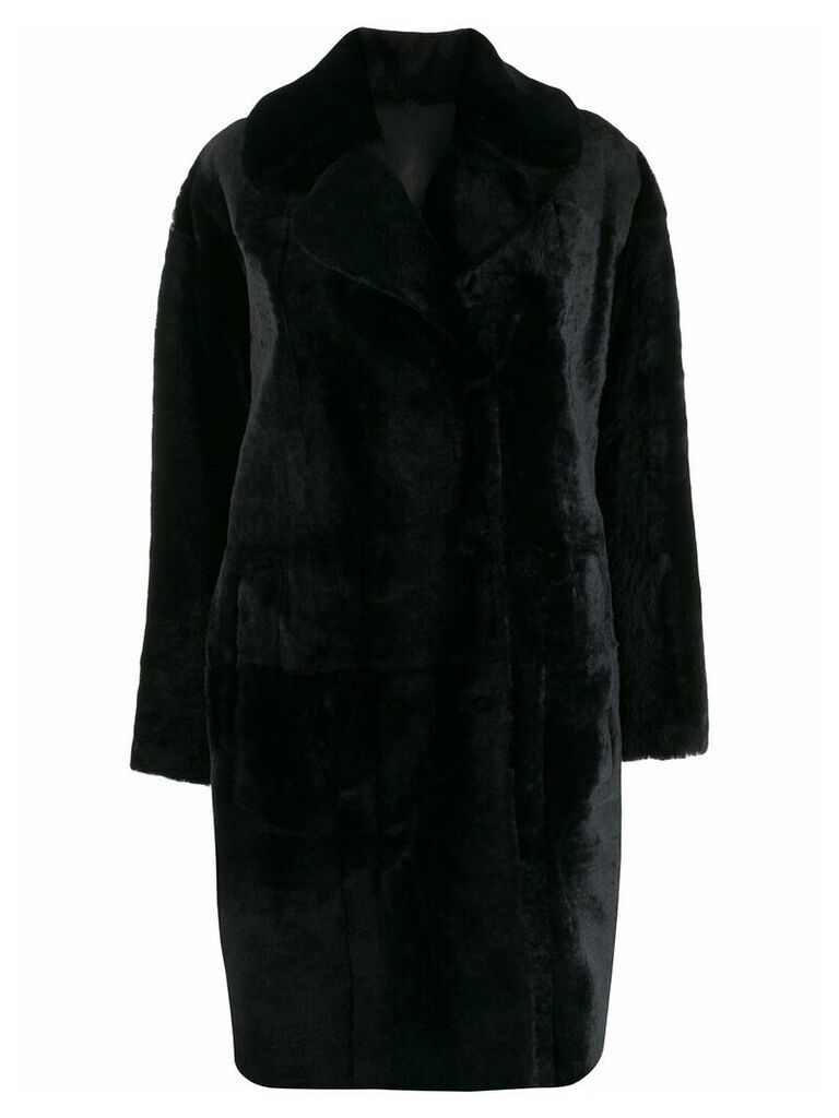 Drome reversible double-breasted coat - Black