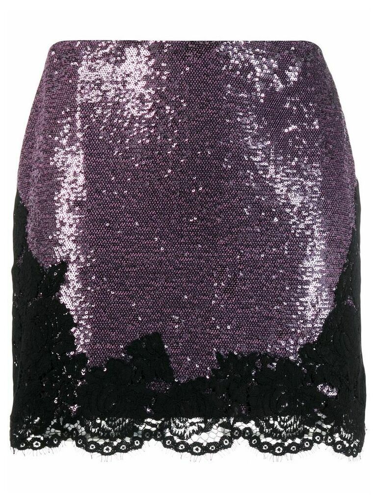 Philosophy Di Lorenzo Serafini sequin embellished mini skirt - PURPLE