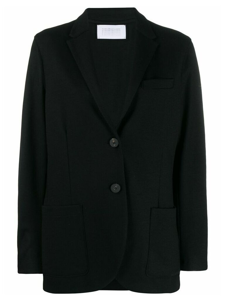 Harris Wharf London long sleeve knitted blazer - Black
