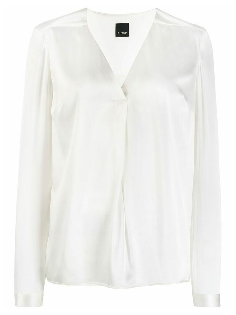 Pinko v-neck blouse - White