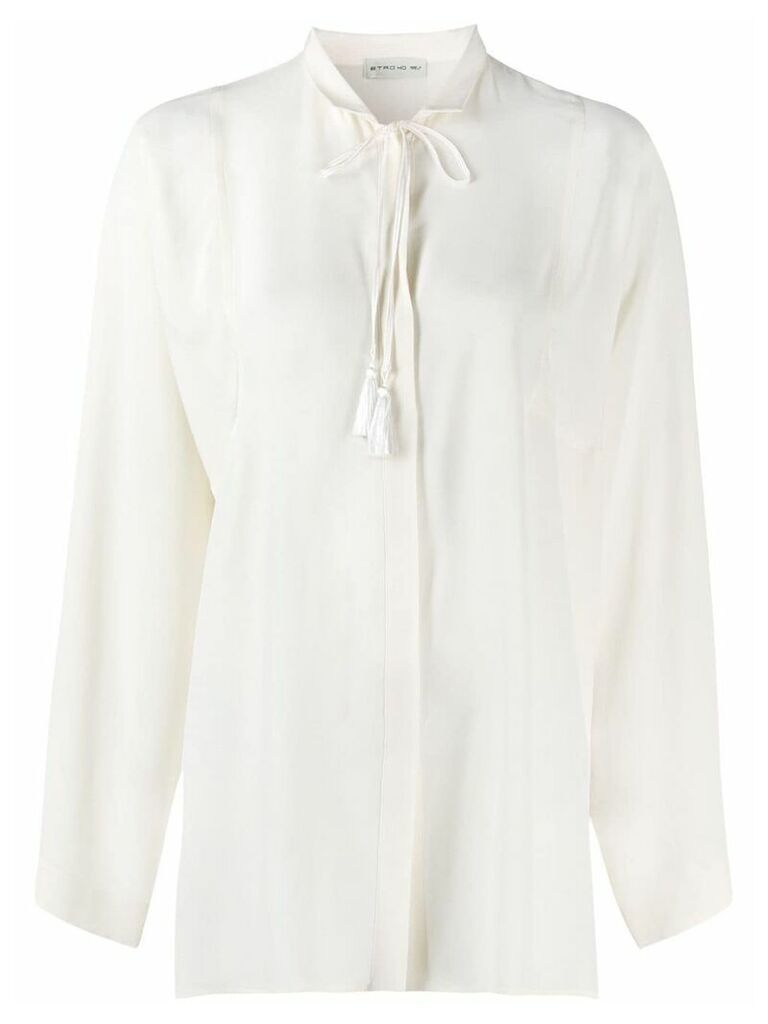 Etro long-sleeve tailored blouse - NEUTRALS