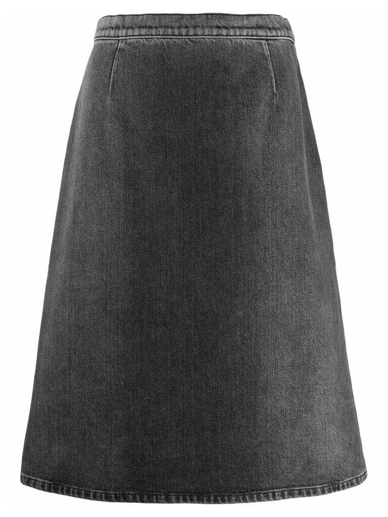 Prada A-line denim skirt - Grey