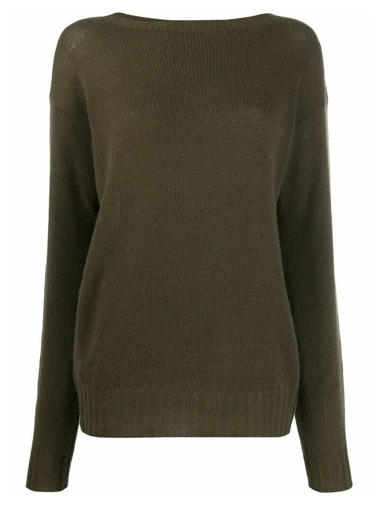 Prada ribbed knitted jersey top - Green