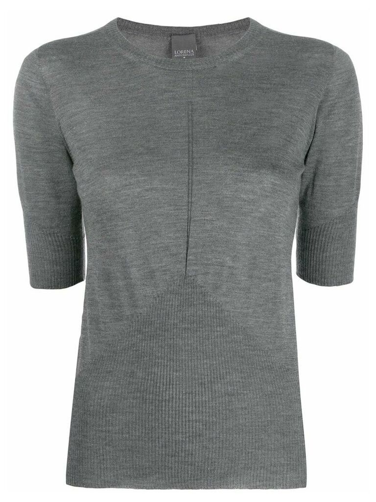 Lorena Antoniazzi cashmere knitted top - Grey