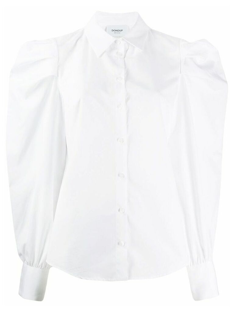 Dondup long-sleeved ruffled shirt - White