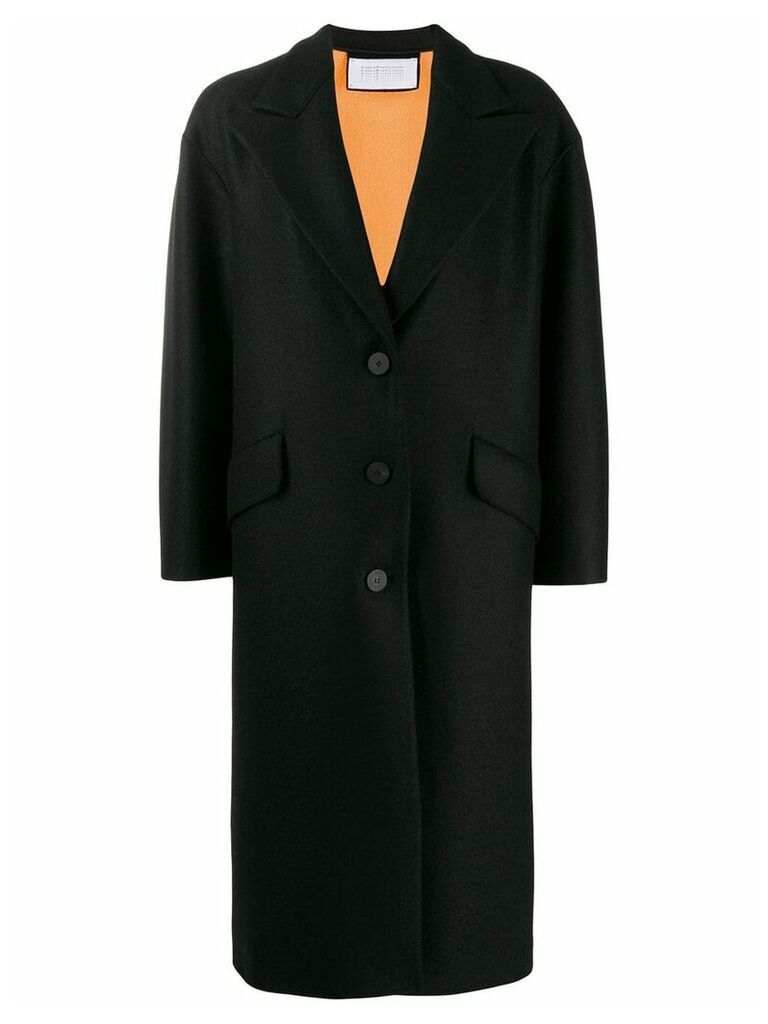 Harris Wharf London single breasted coat - Black