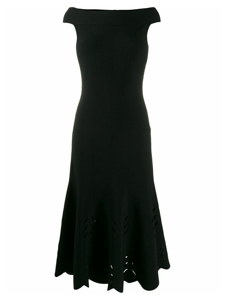 Alexander McQueen mid-length knitted dress - Black