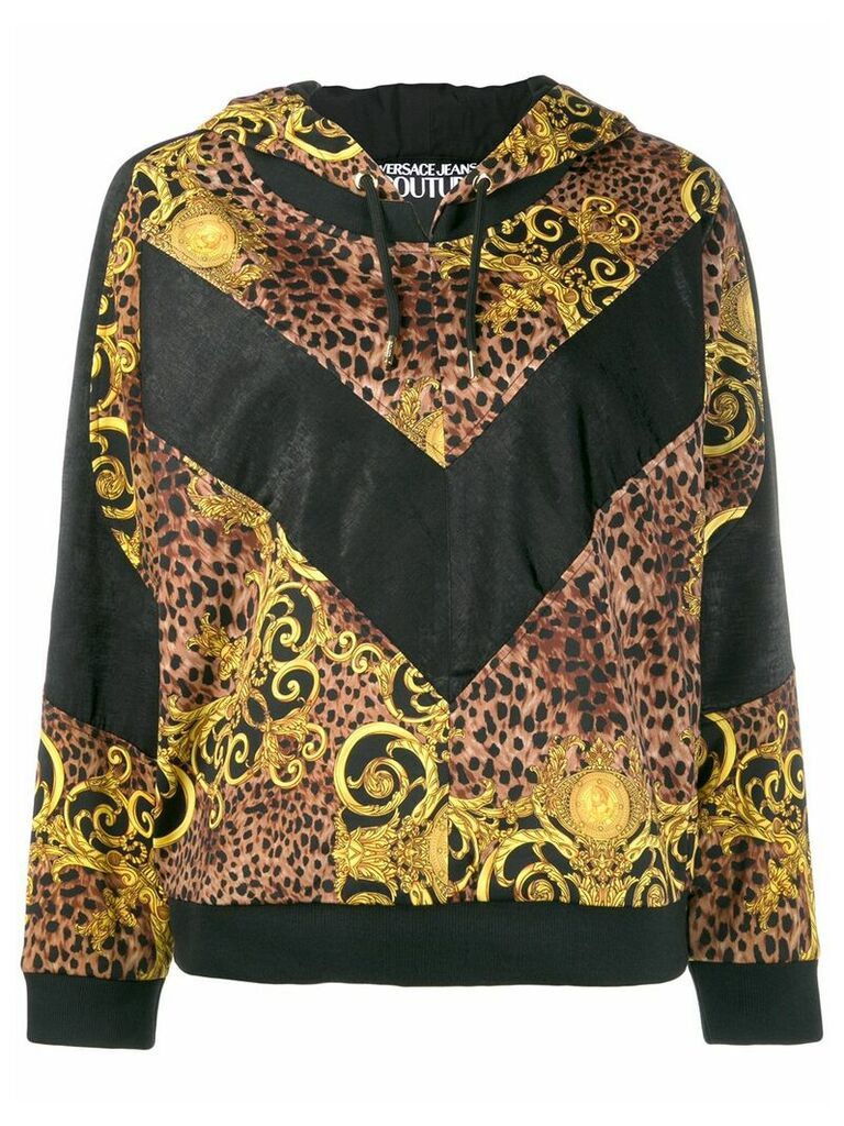 Versace Jeans Couture baroque hoodie - Brown