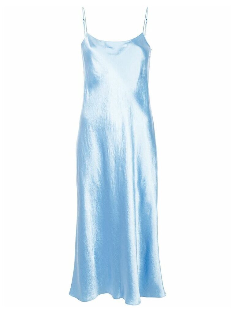 Vince sheen effect fitted dress - Blue