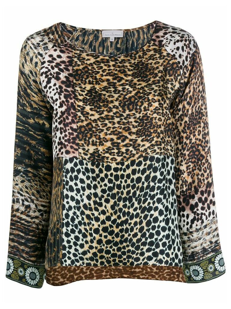 Pierre-Louis Mascia animal print blouse - Brown