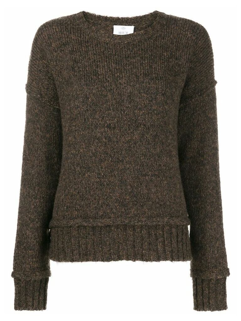Allude boxy fit jumper - Brown