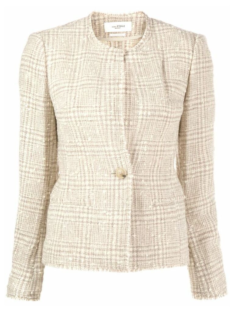 Isabel Marant Étoile fitted tweed blazer - Neutrals