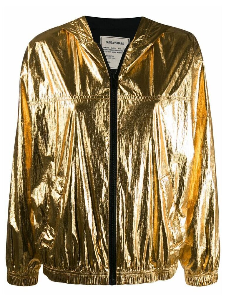 Zadig & Voltaire Koody metallic hoodie - GOLD
