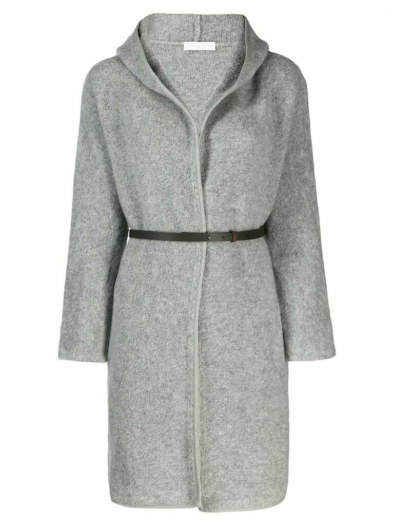 Fabiana Filippi hooded coat - Grey