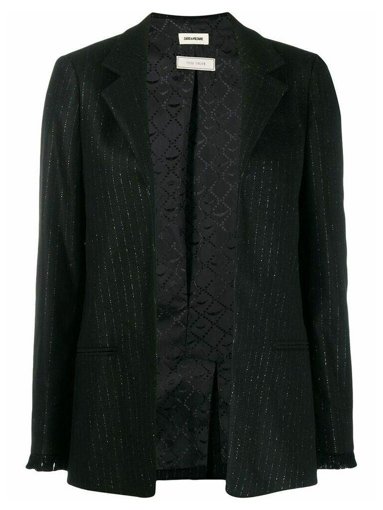 Zadig & Voltaire lurex pinstripe blazer - Black