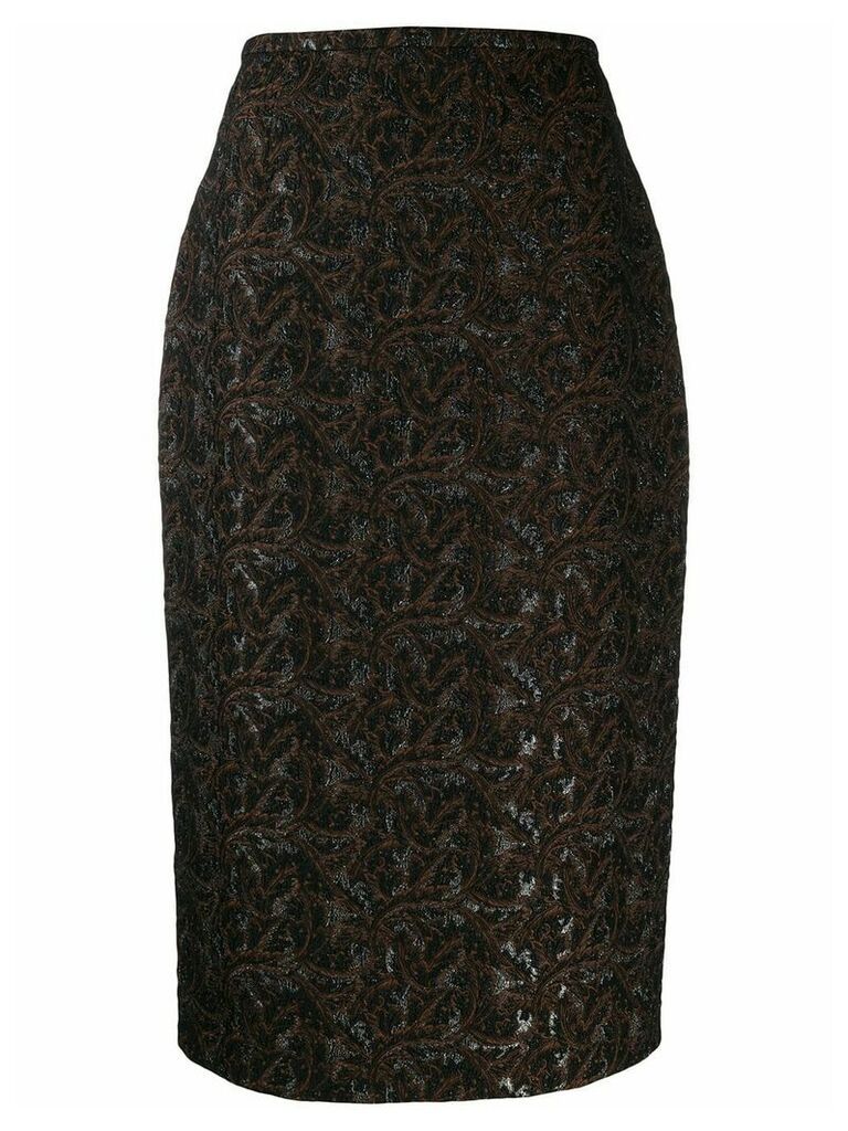Rochas fitted pencil skirt - Black