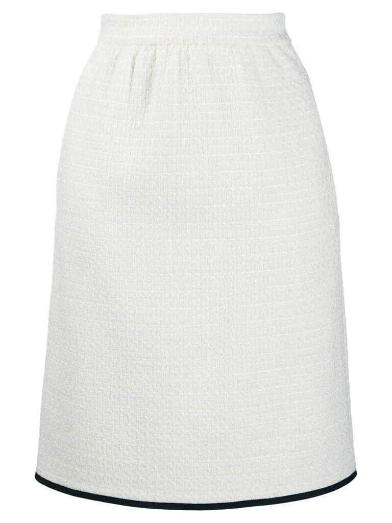Boutique Moschino tweed skirt - White