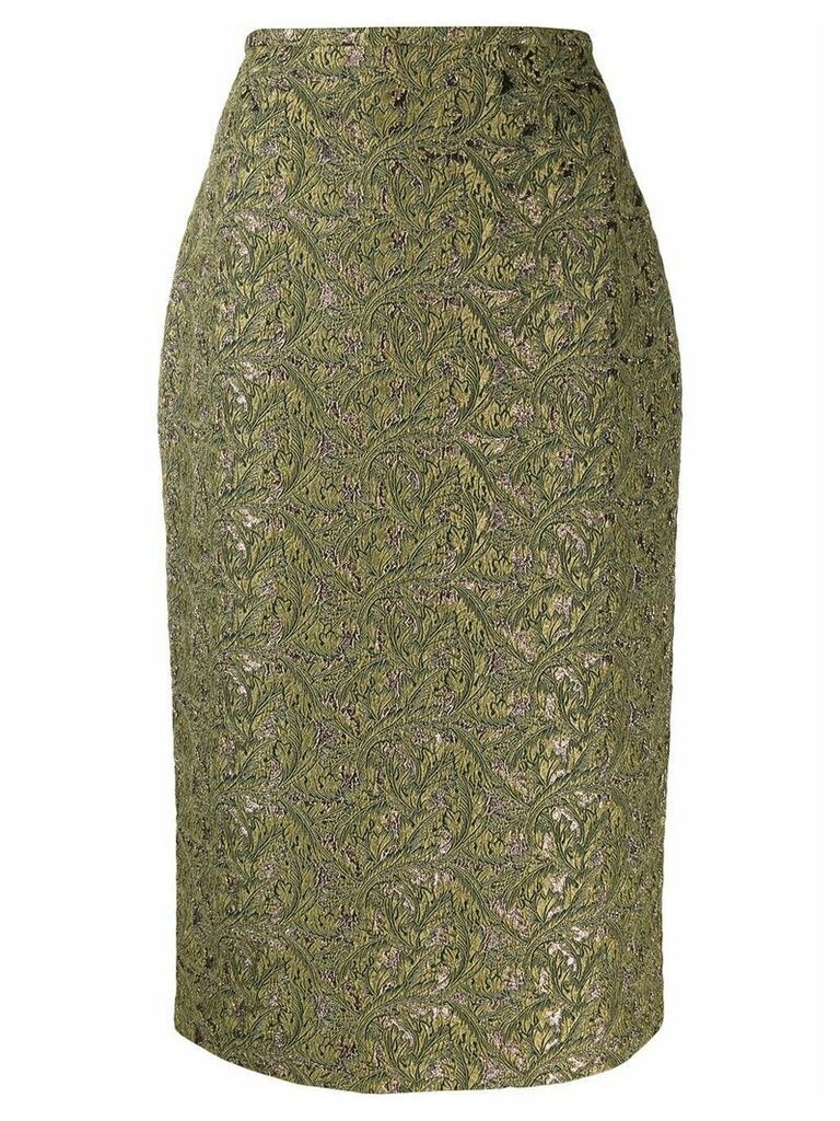 Rochas fitted pencil skirt - Green