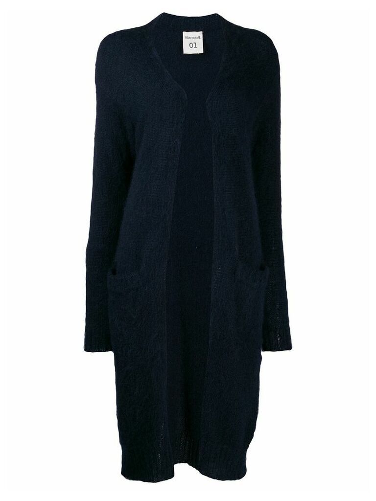 Semicouture oversized knitted cardigan - Blue
