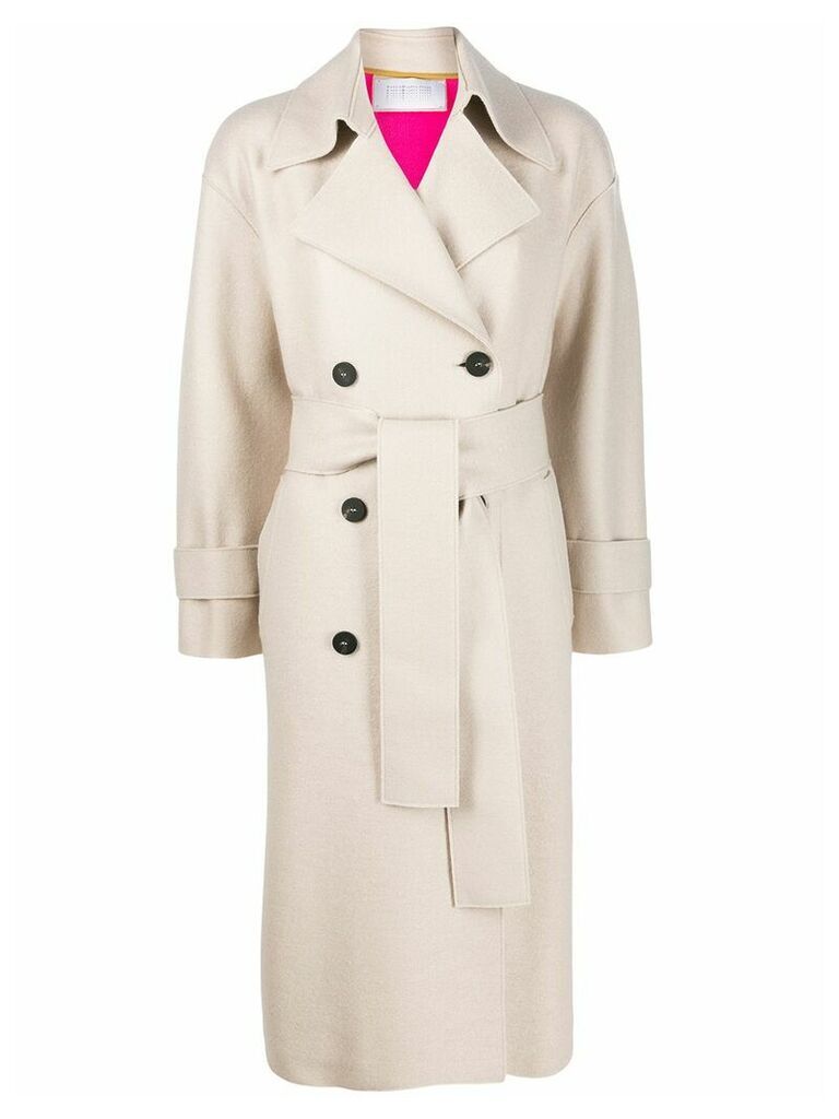 Harris Wharf London double-breasted trench coat - Neutrals